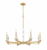 Clay Las 8 Light Chandelier 29.25 Inch Tall and 36.5 Inch Wide by BSH - 372-BEL-1374833