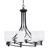 Capri 8 Light Large Chandelier by Toltec 908-BN-4069 - 908-BN-4069