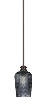Edge 1 Light Mini Stem Hung Pendant 8.5 Inch Tall by Toltec - 1151-5-8.5