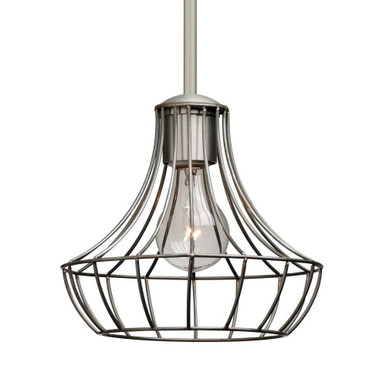 Spezza 7 1 Light Stem Pendant In Industrial Style 7.25 x 8 Inches by Besa  - 1TT-SPEZ