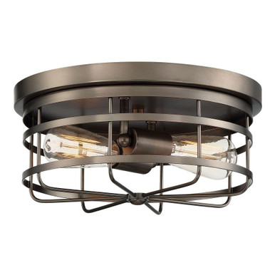 Anson 2 Light 13 Inch Wide Flush Mount by Designers Fountain - 1264-scb