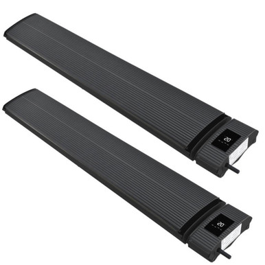 Two-Pack 3,200 Watt Smart Controlled Zero Light Heaters By Radtec - 32R-WF-SMR-CNX
