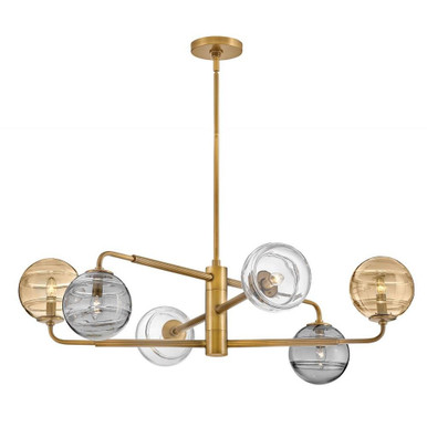 Oberon 6 Light Oversized Chandelier by Fredrick Ramond - FR30506