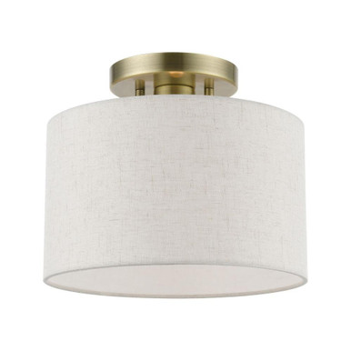 Blossom 1 Light 10 Inch Wide Semi Flush Mount by Livex - 49808