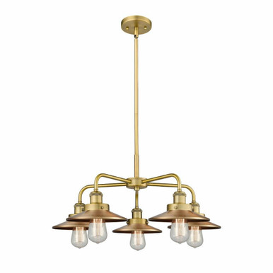 Ballston Urban 5 Light Medium Chandelier by Innovations 916-5CR-M1-M7 - 916-5CR-M1-M7