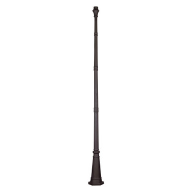 114.5 Inch Outdoor Cast Aluminum Fluted Post by Bailey Street Home - 218-BEL-415519