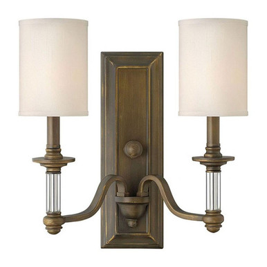 Sussex 2 Light Candle Style Wall Sconce 15.75 Inch Tall by Hinkley - 4792