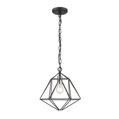 Geo 1 Light Medium Pendant by Z-Lite - 918MP-MB-CH