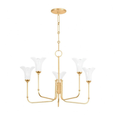 Montclair 5 Light Large Chandelier by Hudson Valley - 3345-VGL