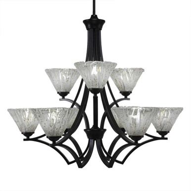 Zilo 9 Light Large Chandelier by Toltec 569-317528 - 569-317528
