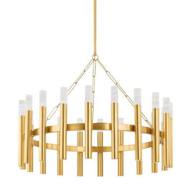 Pali 20 Light Oversized Chandelier by Hudson Valley - 5742-AGB