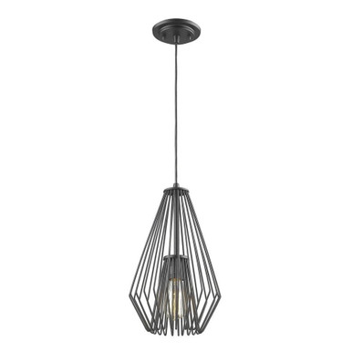 Quintus 1 Light Small Pendant by Z-Lite 442MP-MB - 442MP-MB