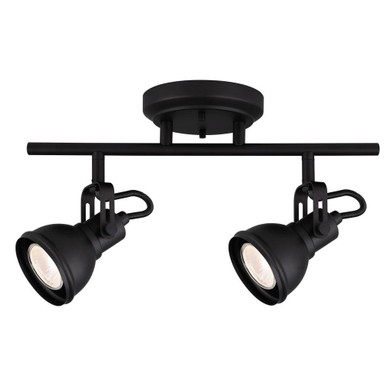 Polo  2 Light Track Light 8.5 In Tall and 5 In Wide by Canarm Inc - IT622A02BK10