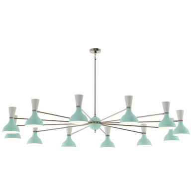 Clare 12 Light Chandelier 10.19 Inch Tall and 76 Inch Wide by Robert Abbey - CL_12CH_P