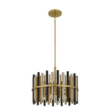 Richards 15W 8 LED Pendant 18.5 Inch Tall and 21.75 Inch Wide by Quoizel - RICH2822BRG
