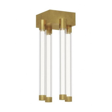 Phobos 94W 4 LED 5.6 Inch Wide Flush Mount by Visual Comfort Modern - 700FMPHB6BZ-LED927