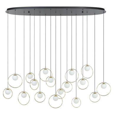 Portocolom 867W 17 LED Light Linear Pendant by Eglo - 206115A