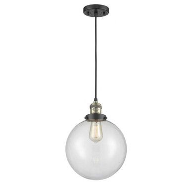 Beacon 1 Light Small Cord Hung Pendant 10 Inch Wide by Innovations - 201C-G20-10