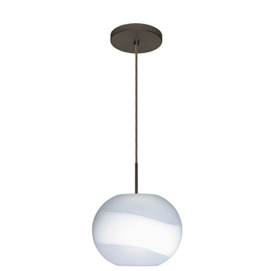 Luna 1 Light Small Cord Pendant by Besa - 1JT-LUNA