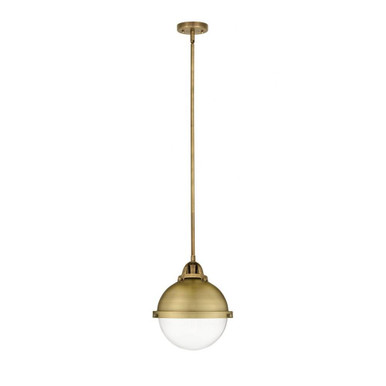 Hampden 1 Light Small Pendant 11 Inch Tall by Innovations - 288-1S-BB-HFS-82-BB