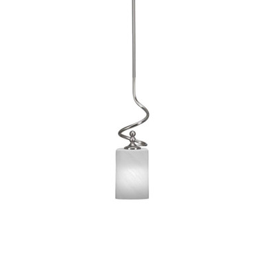 Capri 1 Light Mini Stem Hung Pendant 16.75 Inch Tall by Toltec - 901-BN-3001