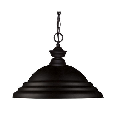 1 Light Medium Pendant 12 Inch Tall by Z-Lite - 100701MB-SMB