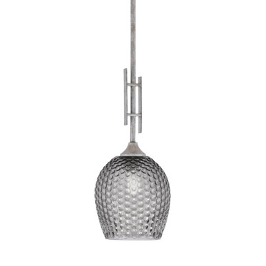 Uptowne 1 Light Small Stem Hung Pendant 21.25 Inch Tall by Toltec - 320-DG-4902