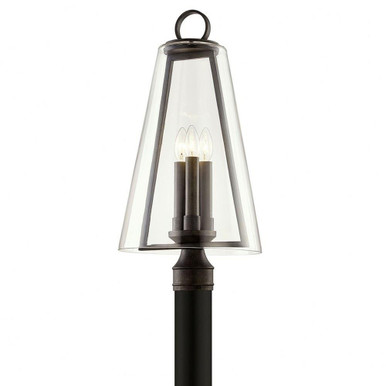Adamson  Three Light Post Mount by Troy - P7405-FRN