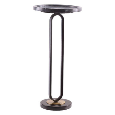 Round Side Table 25 Inch Tall and 12 Inch Wide by Parrot Uncle - EG-24-304