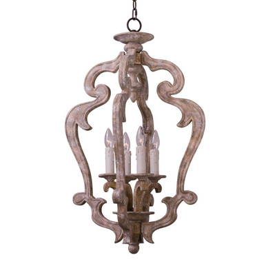 Olde World 4 Light Small Chandelier by Maxim - 39603SW