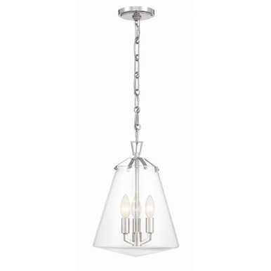 Voss 3 Light Mini Pendant by Crystorama - VSS-7004