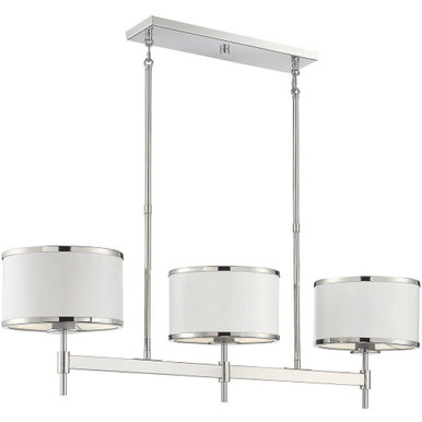 Delphi 3 Light Linear Chandelier 11 Inch Tall X 10 Inch Wide by Savoy House - 1-187-3-172
