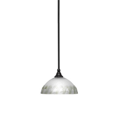 Any 1 Light Stem Hung Small Pendant 10 Inch Wide by Toltec - 23-DG-510
