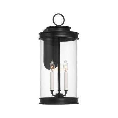 Englewood 3 Light Outdoor Wall Lantern 23.5 Onch Tall by Savoy House - 5-903-BK