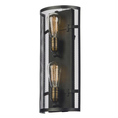 Palladium 2 Light Wall Sconce by Maxim - 20119BKNAB