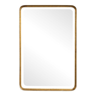 30.25 Inch Rustic Rounded Rectangular Mirror by Bailey Street Home - 208-BEL-1874105
