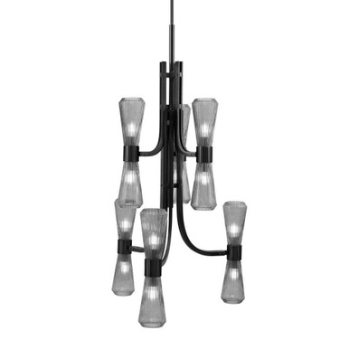 Everleigh 12 Light Chandelier 46.5 Inch Tall and 22.75 Inch Wide by Toltec - 4846-MB-882