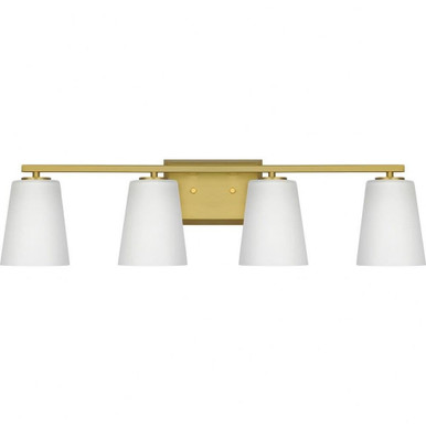 Vertex 4 Light Ethed Glass Vanity Light by Progress - P300464