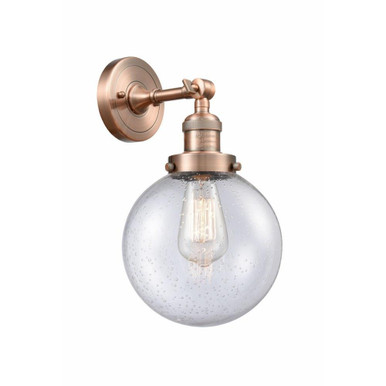 Beacon 1 Light Industrial Wall Sconce 14 Inch Tall by Innovations - 203-G20-8