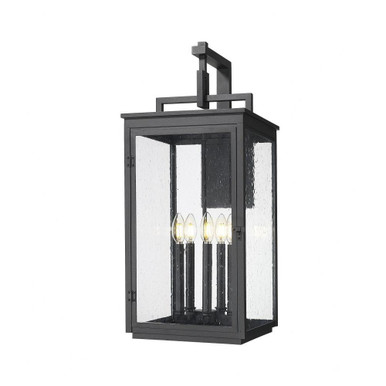 Hartwell 5 Light Outdoor Wall Mount 28.5 Inch Tall X 12 Inch Wide by Z Lite - 5019XL-BK