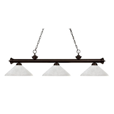 Riviera 3 Light Island/Billiard 14 x 15 Inch by Z-Lite 200-3BRZ-AWL14 - 200-3BRZ-AWL14
