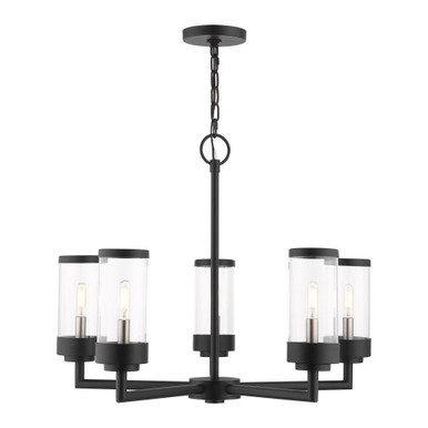 Hillcrest 5 Light Outdoor Chandelier 26 Inch W by 21.25 Inch H by Livex  - 20725-14