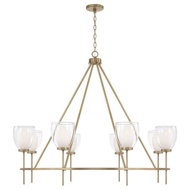 Joss 8 Light Chandelier 37 Inch Tall and 45.5 Inch Wide by Capital - 455981AD