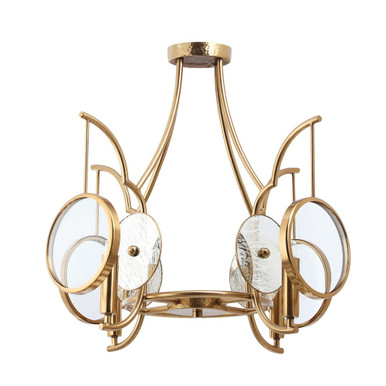 Into Focus 4 Light Inch Wide Semi Flush Mount by Minka Lavery - 3814-863