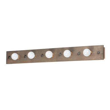 Plank 5 Light Vanity Light by Maxim - 25244WWDAB