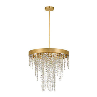Winham 5 Light Small Round Chandelier by Crystorama - win-615-ga-cl-mwp