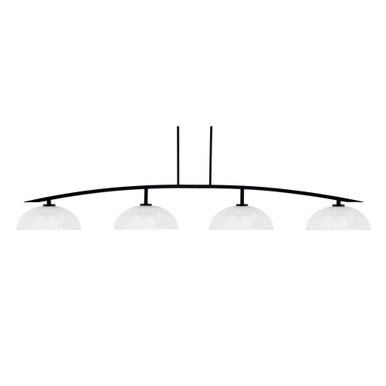 Kurve 4 Light Steel Bar Island Pendant 72.5 Inch Length by Toltec - 3734-GP-540