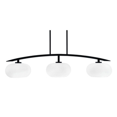 Kurve 3 Light Island 9.75 x 41.75 Inch Length by Toltec 3736-MB-214 - 3736-MB-214