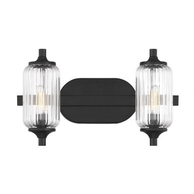 Holton 2 Light Bath Vanity 9 Inch Tall and 16 Inch Wide by Savoy House - 8-3024-2