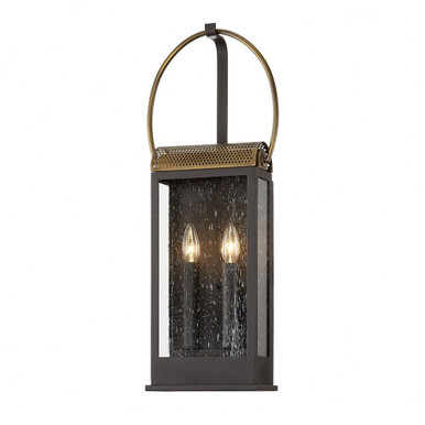 Holmes 2 Light Wall Sconce by Troy - B7422-HZ/BR